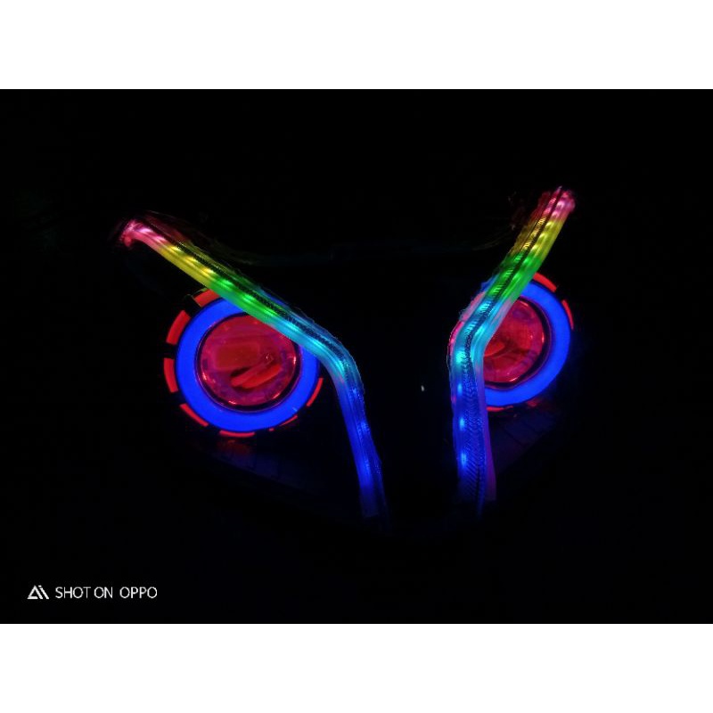 projie & Lampu Alis RGB Vario 110 Techno