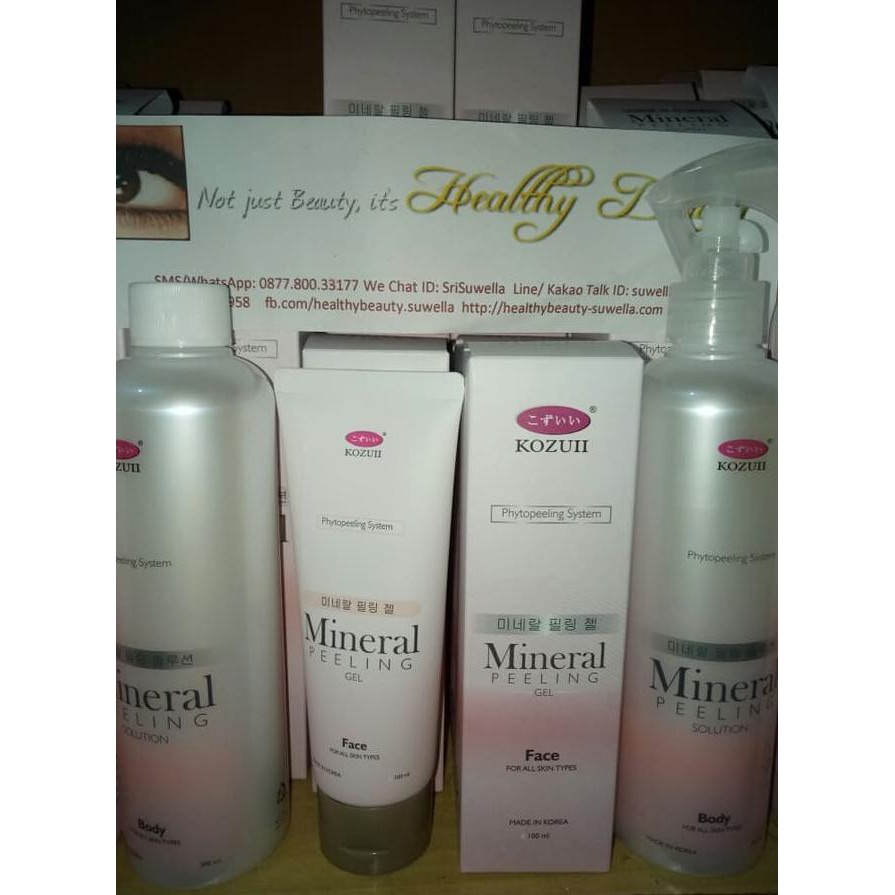 mrmo kozuii mineral peeling for body with sprayer asli jaco tv jual eceran th09