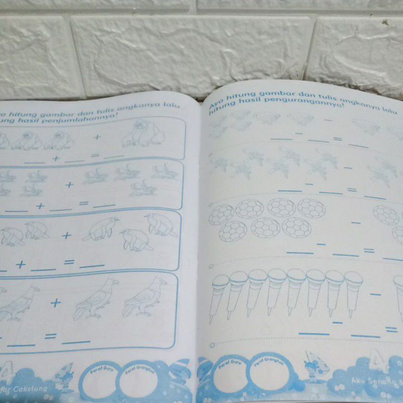 Buku Aku Senang Belajar Calistung Baca Tulis Hitung