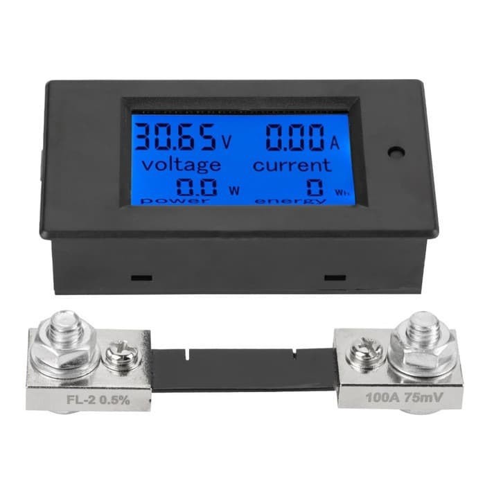 Voltmeter Ammeter Wattmeter Engergymeter DC 100V 100A with Shunt