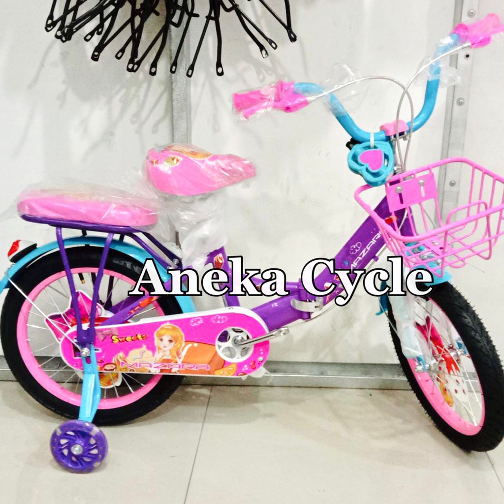 Sepeda Lipat Anak Perempuan Roda Empat Mini Mazara 16 Inch
