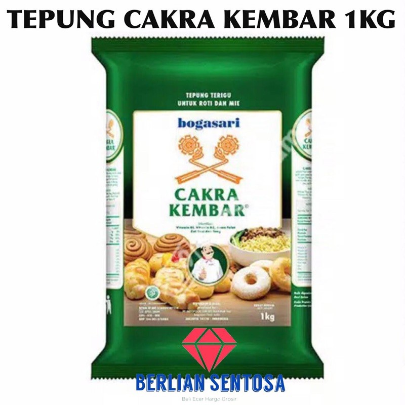 

Tepung terigu cakra kembar 1KG