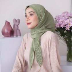 Segiempat Plisket // Bella Plisket Lidi / Jilbab Plisket Segiempat / BELLA PLISKET  PREMIUM