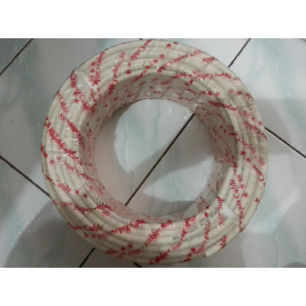 Kabel Listrik Putih NYM 3x1.5 Berkualitas merk SS Super panjang 50Y