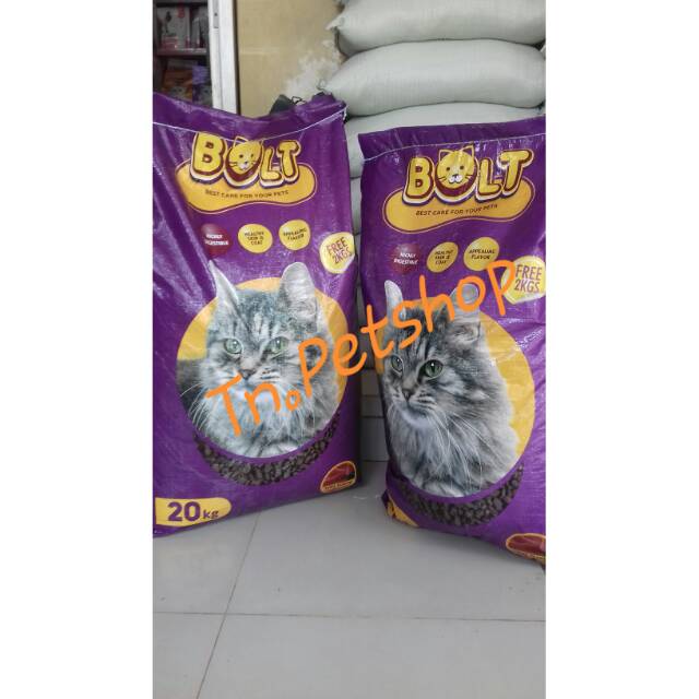 Bolt pakan kucing 20kg (khusus Go-send)