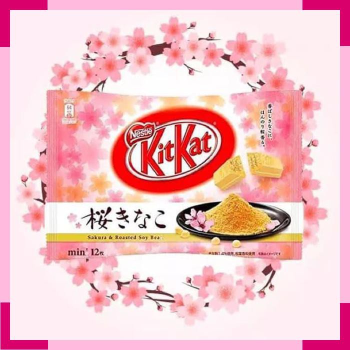 

KitKat Kit Kat Sakura & Roasted Soybean Japanese Snack Jepang Wafer