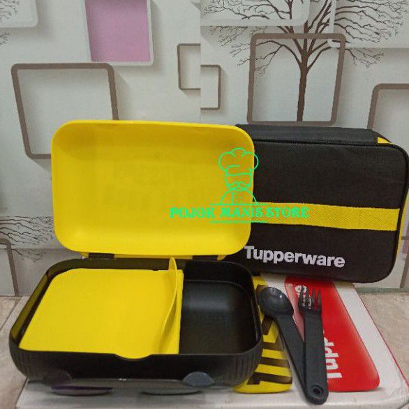 Wadah bekal besar at lunch tupperware free tas