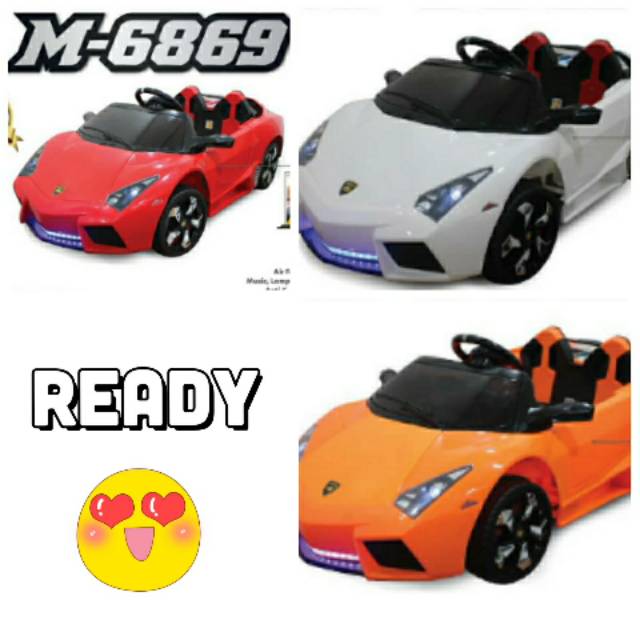 Mainan mobil aki anak PMB M6869 Lamborghini Lambrado M Mainan mobil aki anak PMB M6869 Lamborghini Lambrado M