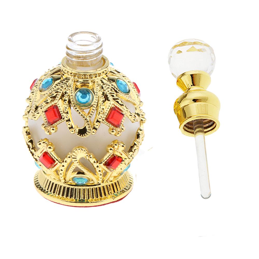 Agustinina Botol Kosong Fashion Kualitas Tinggi Gaya Arab Gaya Timur Tengah Vintage Botol Parfum