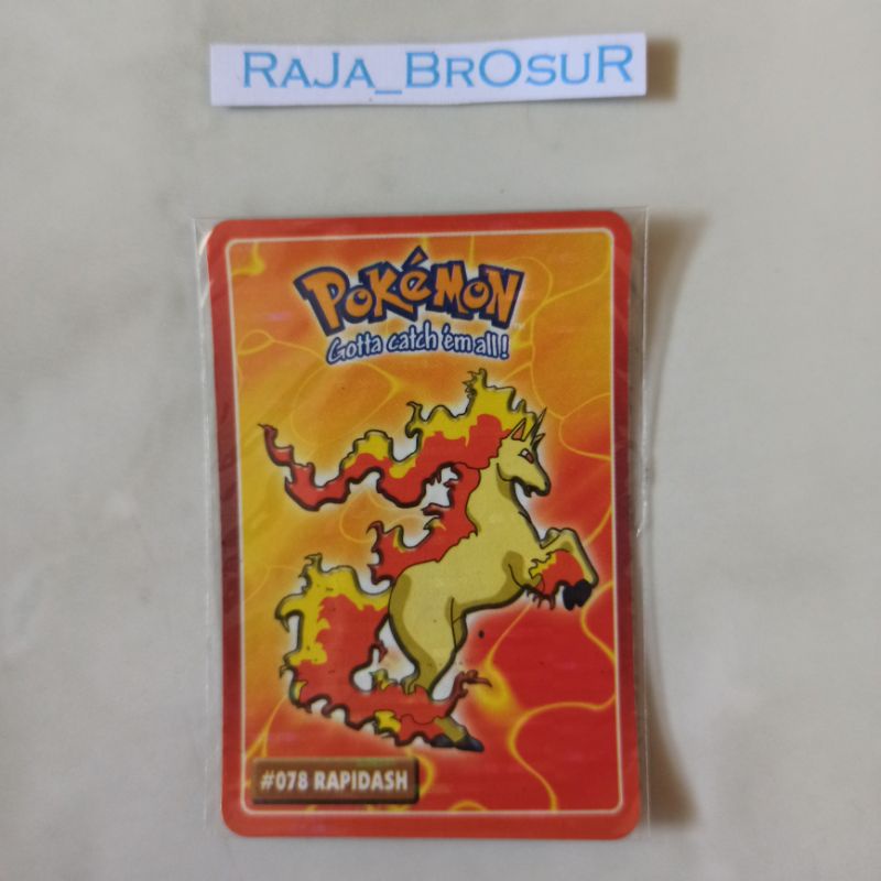 Kartu Stiker Mainan Jadul Langka Pokemon Indigo League-Kanto Region Gen1 Hadiah Cup Cup Pop CuCu Pop