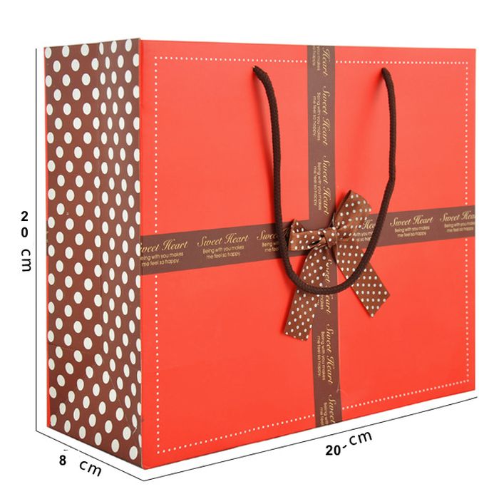 

L Paper Bag Motif Merah Valentine Natal Fancy