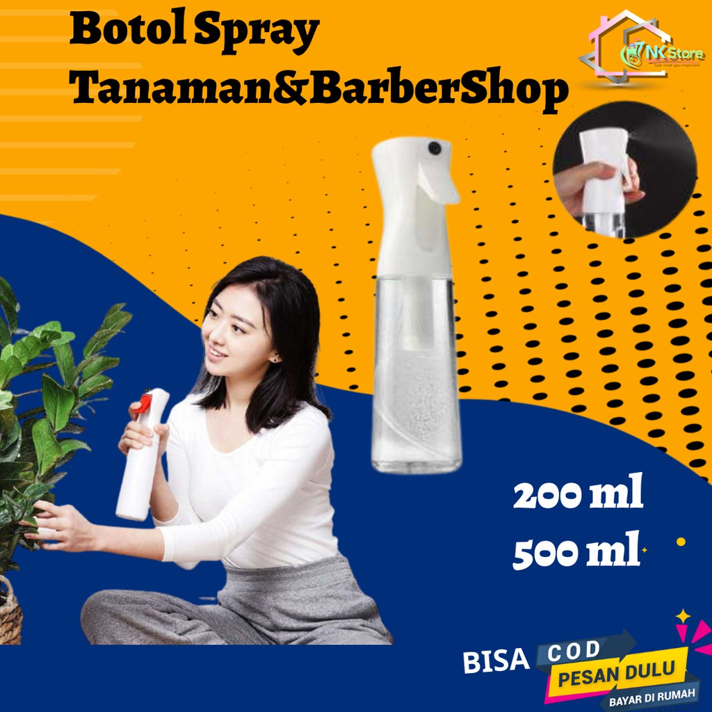 Botol Spray 500ml 200ml Disinfektan or Sprayer Barber Barbershop Salon Semprotan Tanaman Premium