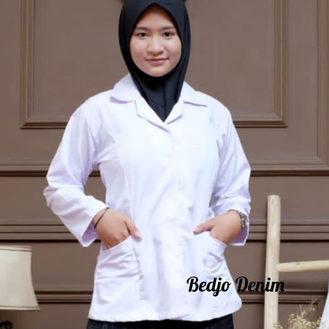 Modern.. Baju Dinas Putih wanita Baju Putih PNS/ASN, Guru, PPL, PDH, Perawat, Bidan