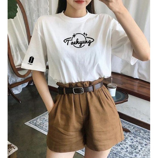 EVO - BAJU KAOS BTS MEMBER V TAEHYUNG TSHIRT KPOP OVERSIZE JUMBO / KAOS BTS ARMY