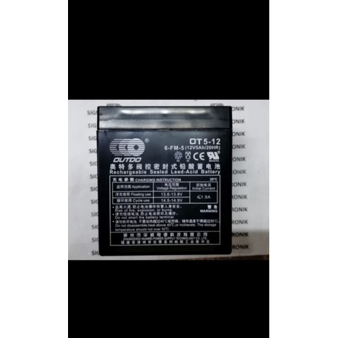 ACCU / AKI OUTDO 12V 5AH