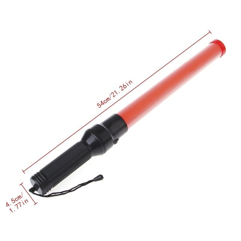 {LUCKID}Signal LED Traffic Safety Wand Baton Road Control Warning Light Traffic Control