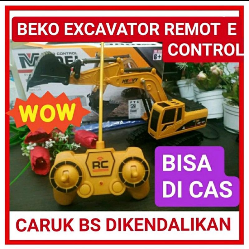 Mainan Excavator Remote Control Mobil Beko eskavator remote control exavator CAS