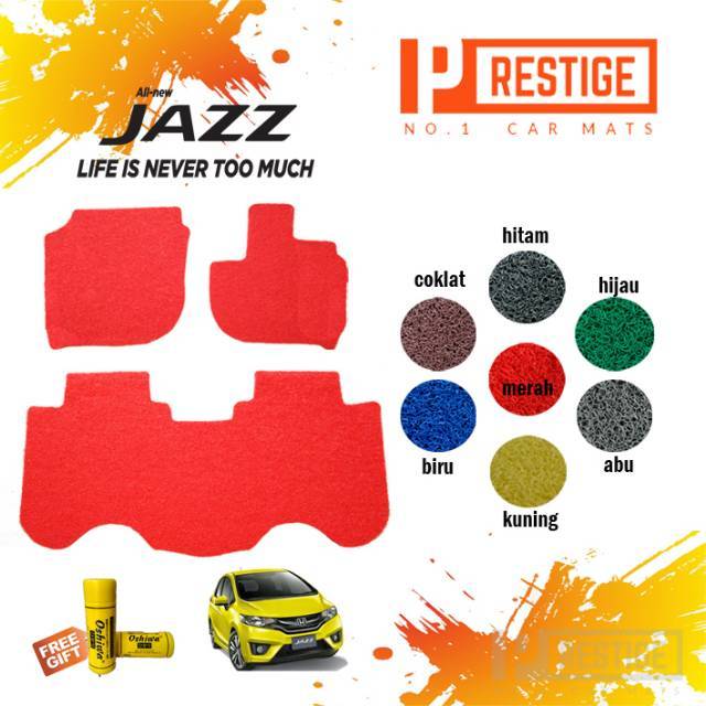 PRESTIGE - KARPET MOBIL - HONDA JAZZ - COIL MAT NON BAGASI