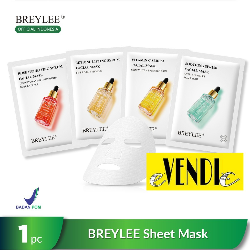 READY STOCK BPOM BREYLEE Sheet Mask - 1pc