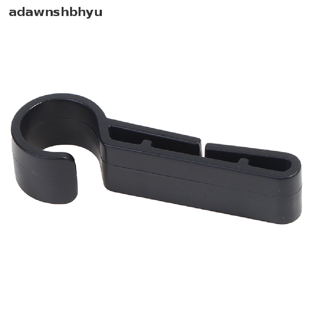 Adawnshbhyu 10Pcs / Set Klip Penjepit Helm Bahan Plastik Warna Hitam