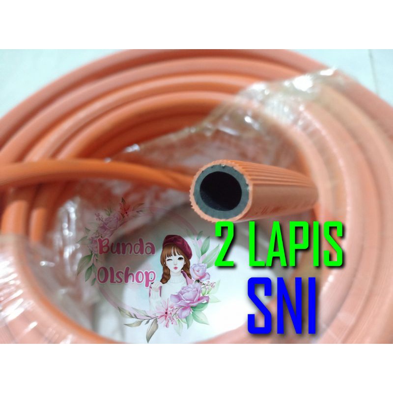 Selang Gas LPG 2 Lapis SNI / Selang Orange Kompor Gas Meteran