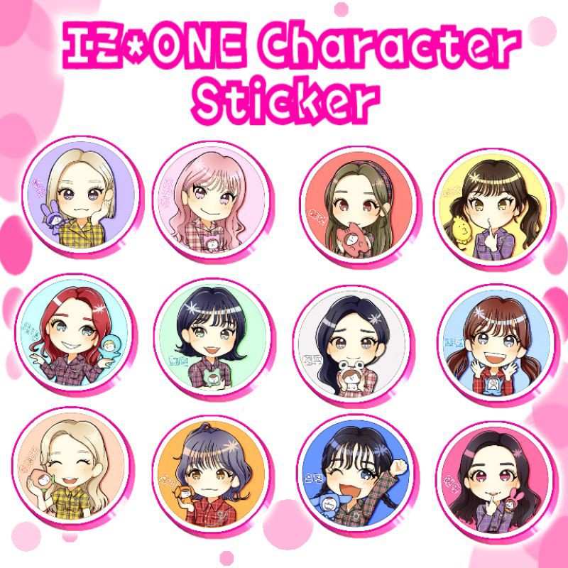 

IZ*ONE Character Sticker ❌BACA DESKRIPSI SEBELUM CHECK OUT❌