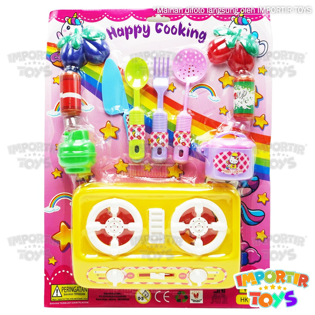 Mainan MEMASAK ANAK dgn Kompor Gas Kitchen Set Peralatan Masak Cooking