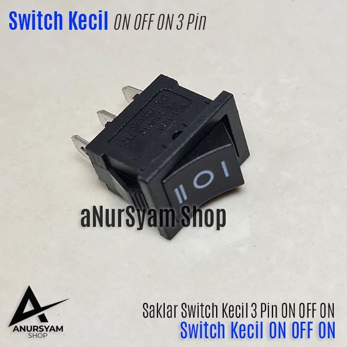 Saklar Switch Kecil 3 Pin ON OFF ON / Saklar Kecil / Saklar ON OFF ON anursy44 Murah