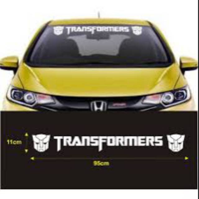PROMO Stiker mobil  kaca depan stiker kereta kaca depan mobil keren Transformers transformer