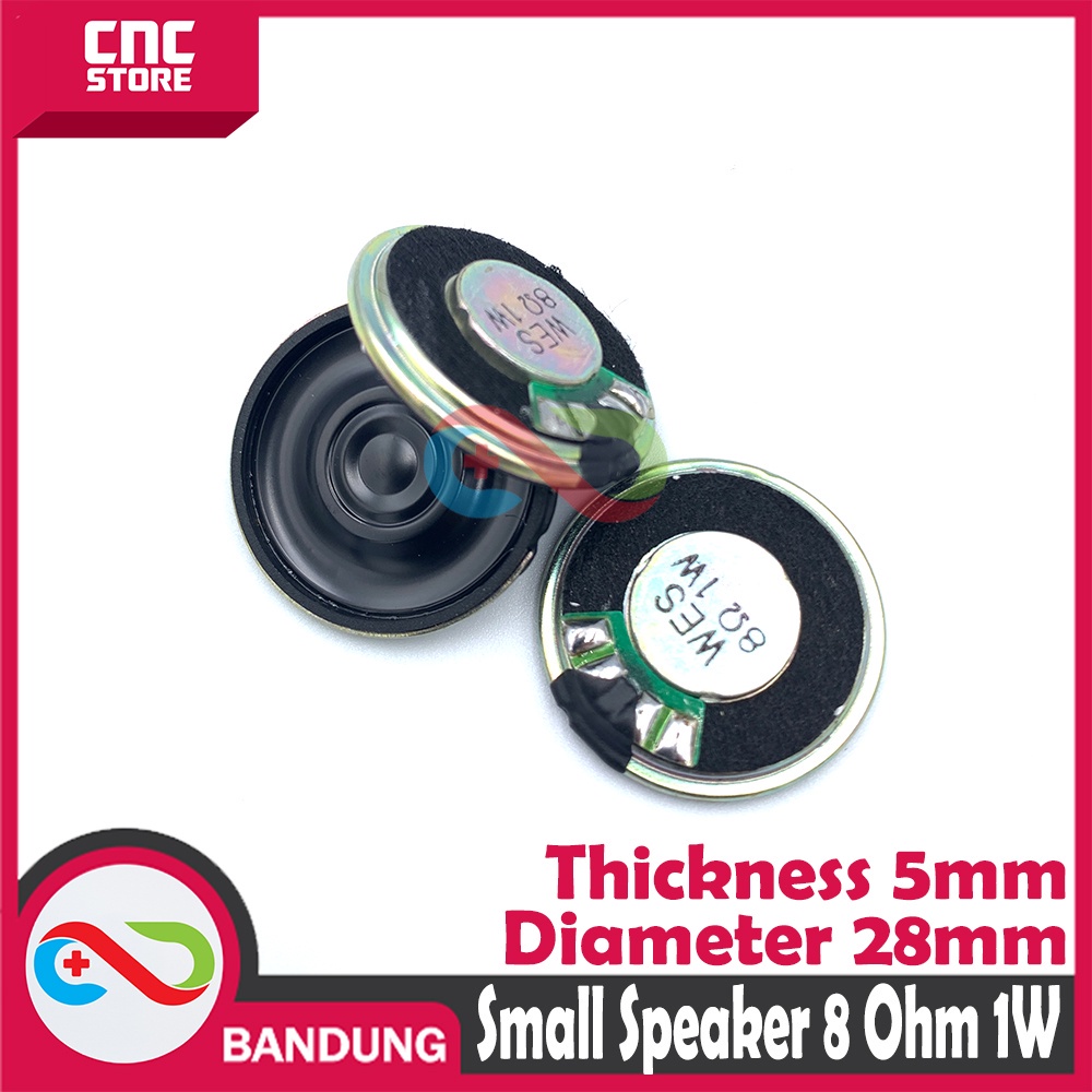 SMALL SPEAKER THICKNESS 5MM DIAMETER 28MM 8R 1W 1W 8OHM