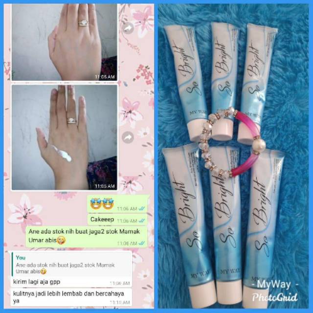 Body lotion whitening so bright My Way