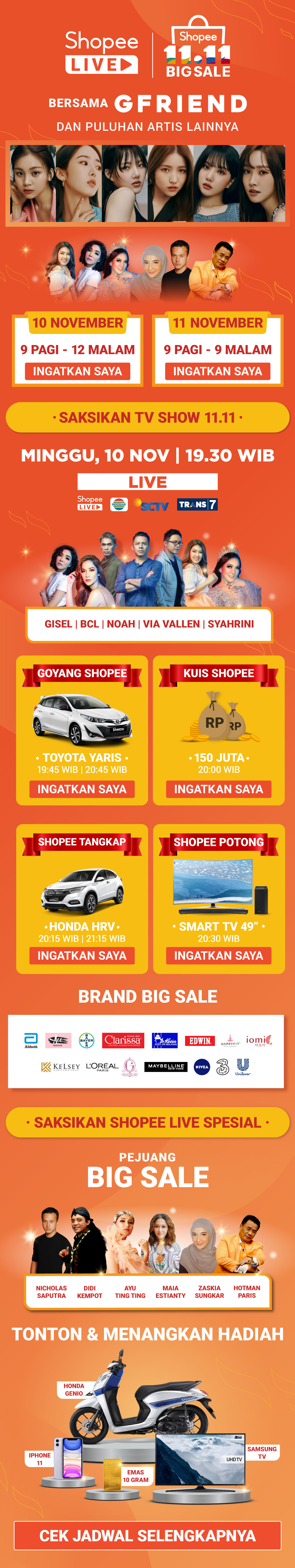 Shopee Tayangkan ‘Shopee 11.11 Big Sale Bersama GFRIEND’ di TV dan Shopee Live!