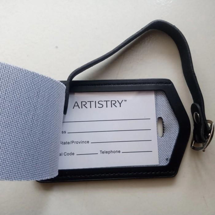 

Luggage Tag Kulit Label Koper Name Tag Black Artistry