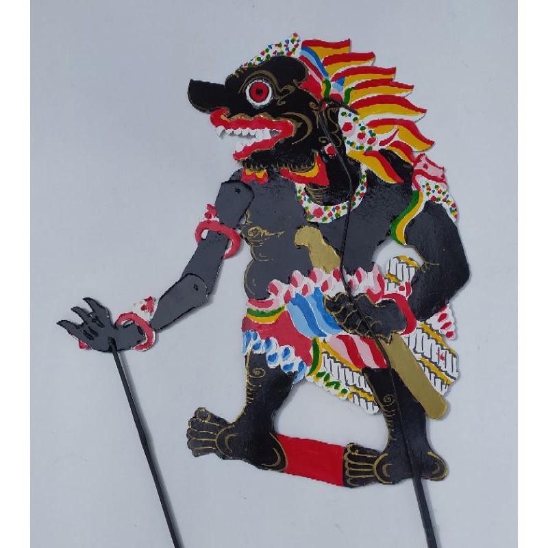 wayang kulit kertas Buto Rambut geni 55 cm