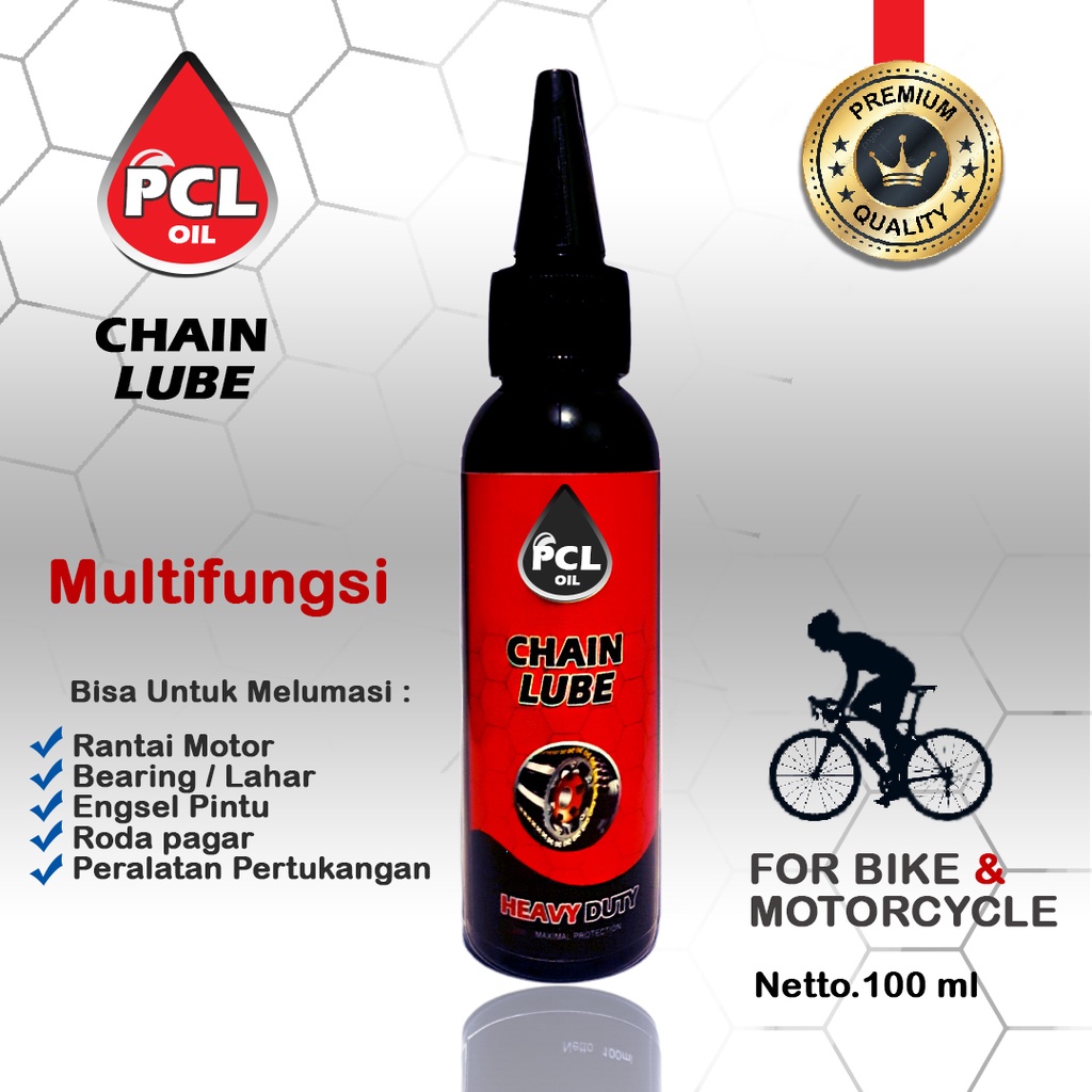 PCL chain Lube / Oli Rantai Sepeda / Oli rantai Motor 100ml premium