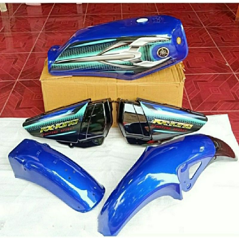 TANGKI TENGKI BODY BODI SET RX KING RXKING BIRU 2007 FULL SET