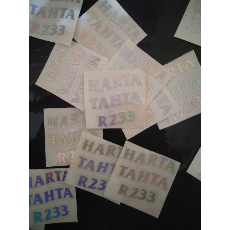 

stiker hologram harta tahta r233