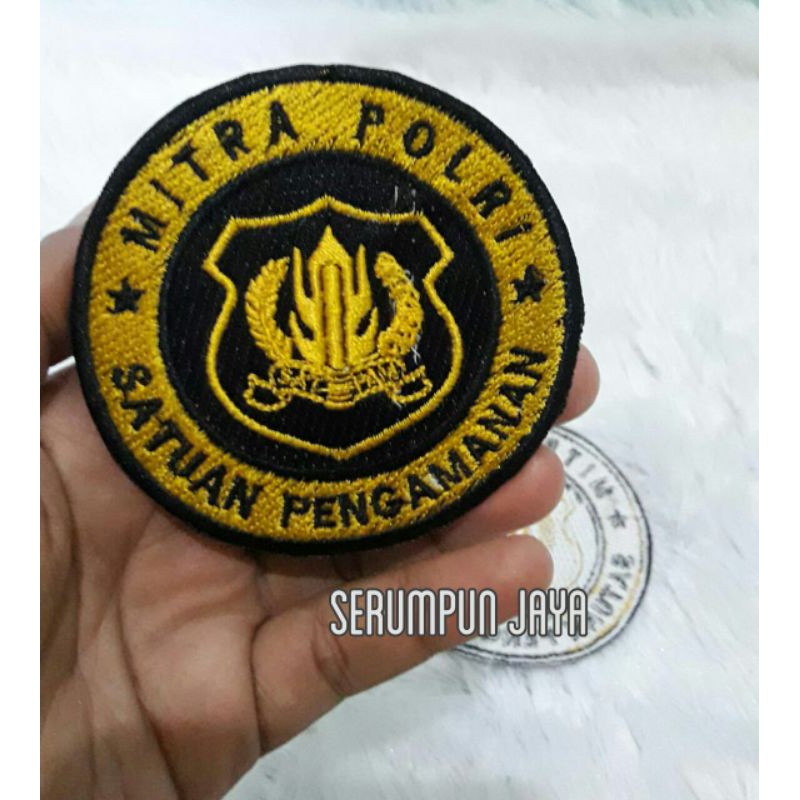 EMBLEM SECURITY MITRA POLRI - EMBLEM SECURITY MITRA POLRI BORDIR