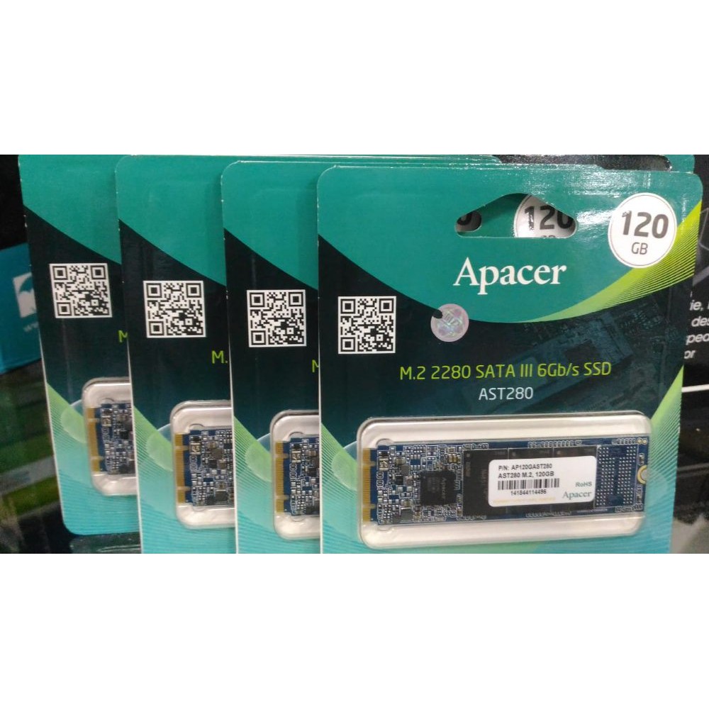SSD Apacer AST280 M.2 80mm 120GB - SSD Apacer M2 120 GB Sata 3 Terbaik