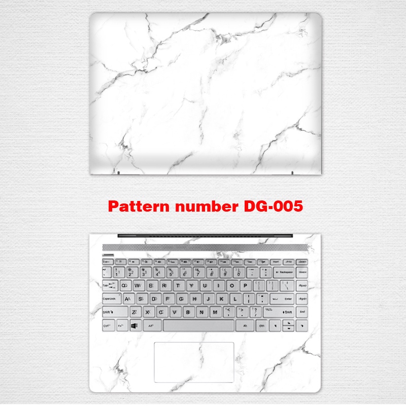 2pcs Stiker Pelindung laptop UNIVERSAL Motif Marmer Bahan VINYL Ukuran 12 13 14 15.6 Inch HP Pavilion Victus 15-AU 15-br 15-by 15-n