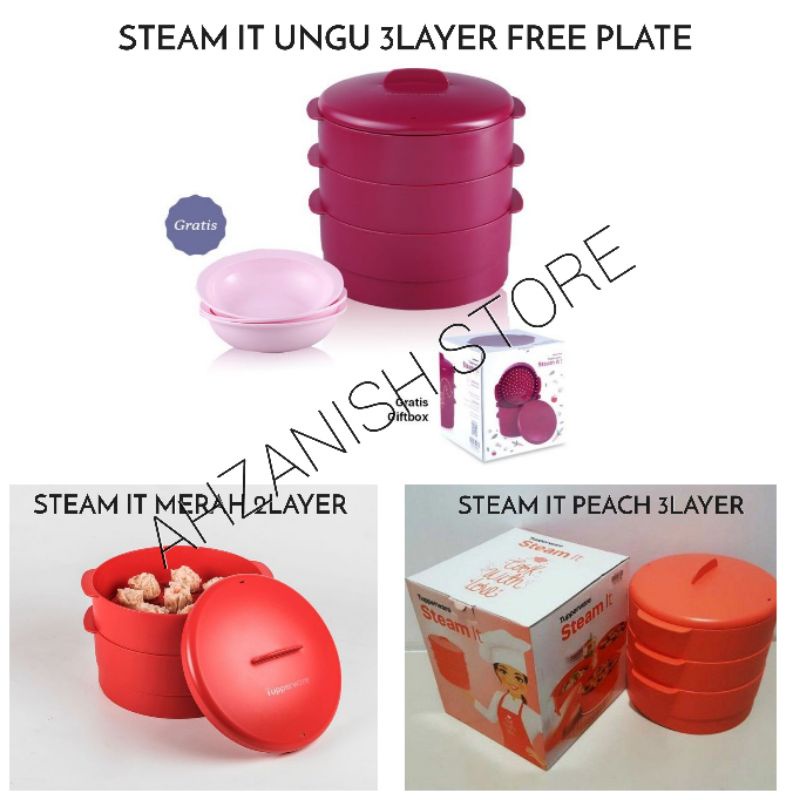 STEAM IT HIJAU 4LAYER FREE CUP / KUKUSAN 4 SUSUN