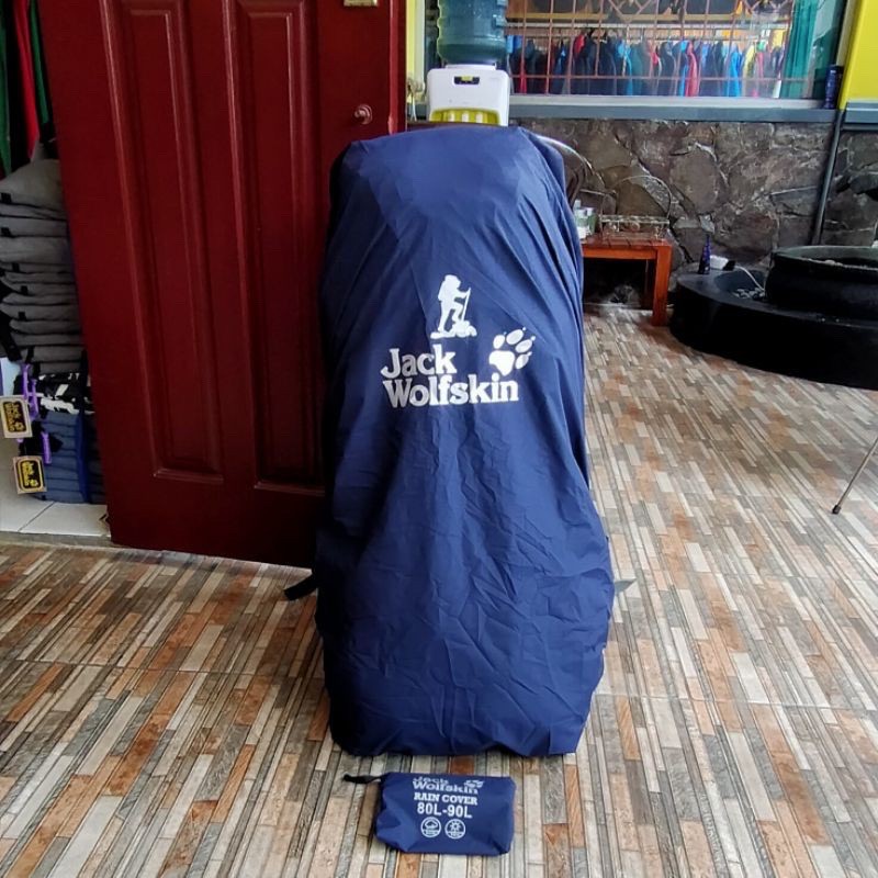 Rain Cover Bag 80-90 Liter JACK WOLFSKIN - Pelindung Daypack JWS