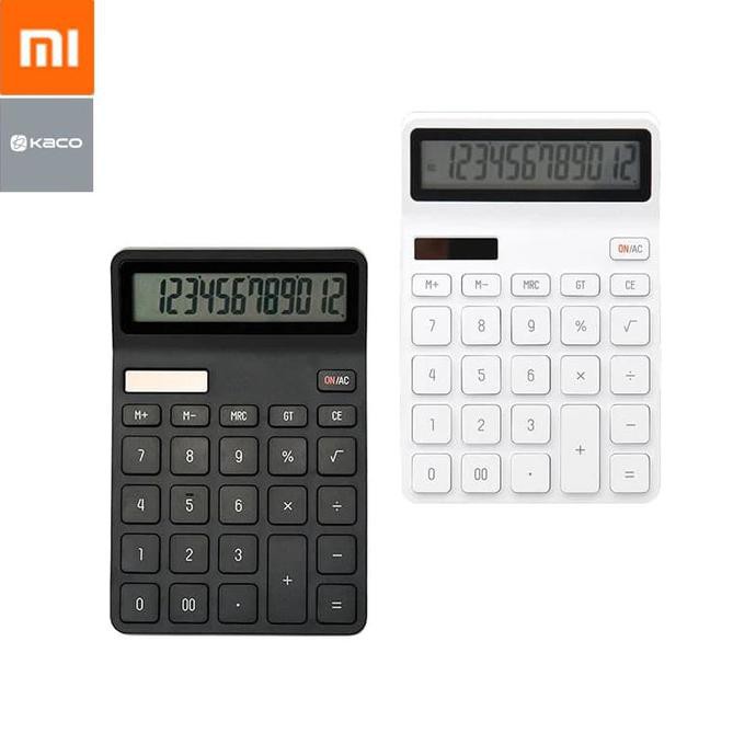 

XIAOMI LEMO DESKTOP CALCULATOR PHOTOELECTRIC DUAL DRIVE 12 NUMBER - CUCI GUDANG LHOOO