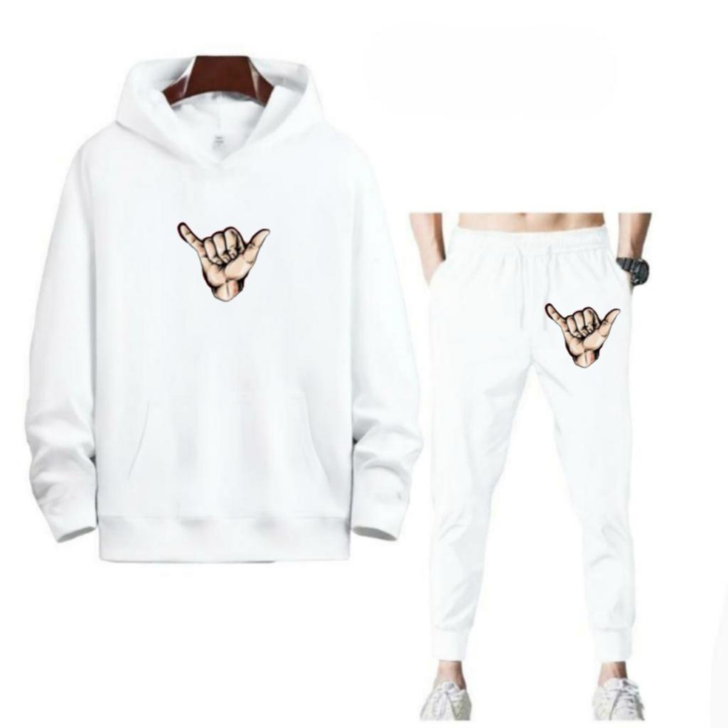 SETELAN HAND JOGGER DAN HOODIE BAHAN TEBAL NYAMAN DIPAKAI TERLARIS