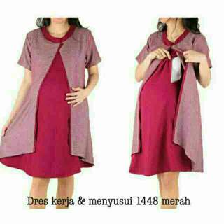 Dress kantor hamil baju  pesta hamil baju  bumil  busui dress 