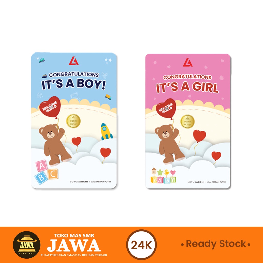 LM Lotus Archi Baby Born Kadar 24K Toko Mas Jawa