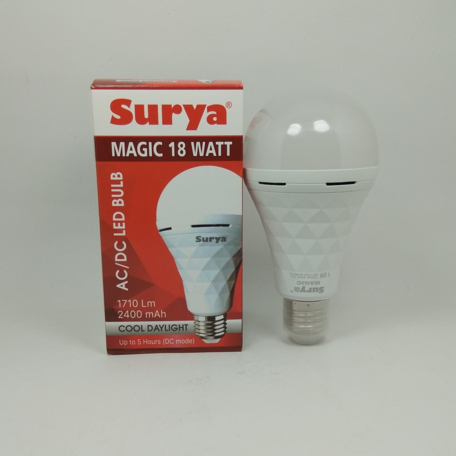 Lampu Emergency LED SURYA MAGIC Emergency Rechargeable AC/DC