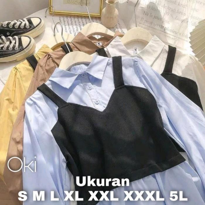 Extra Cashback Blouse Atasan Wanita Jumbo Jepang Korea Import S M L Xl 2Xl 3Xl 5Xl Exclusive