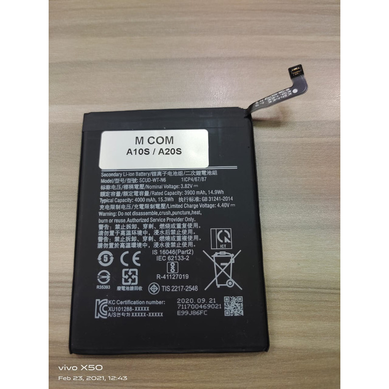 Battery Batre Baterai Mcom Samsung A10s A20s A107 A207