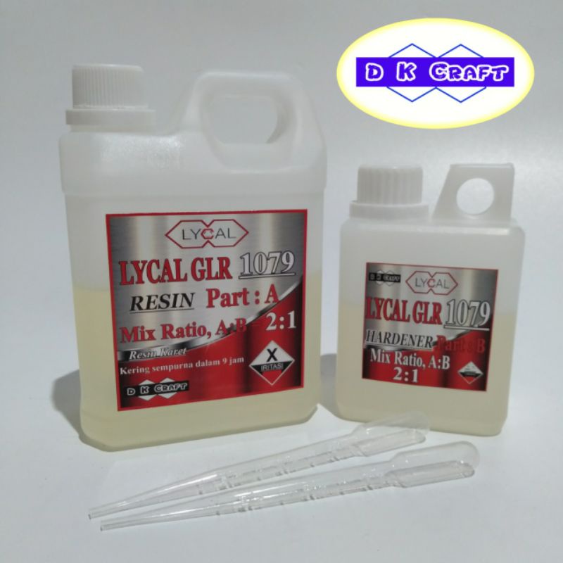 Resin Lycal Lentur 1079, 1kg free pipet tetes